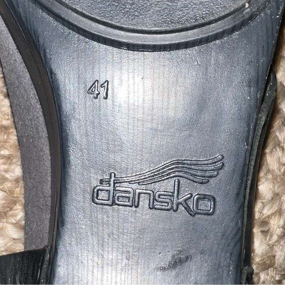 Dansko Tasha Leather Cut Out Platform Sandals - Picture 10 of 11